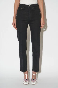 Jean Taille Haute Intemporel Coupe Droite -Élégance Soldes ss24 ttulsa 02 1783